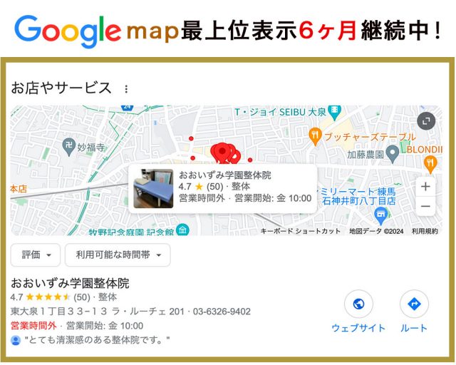 Googleマップ上位継続画像
